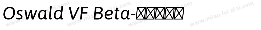 Oswald VF Beta字体转换